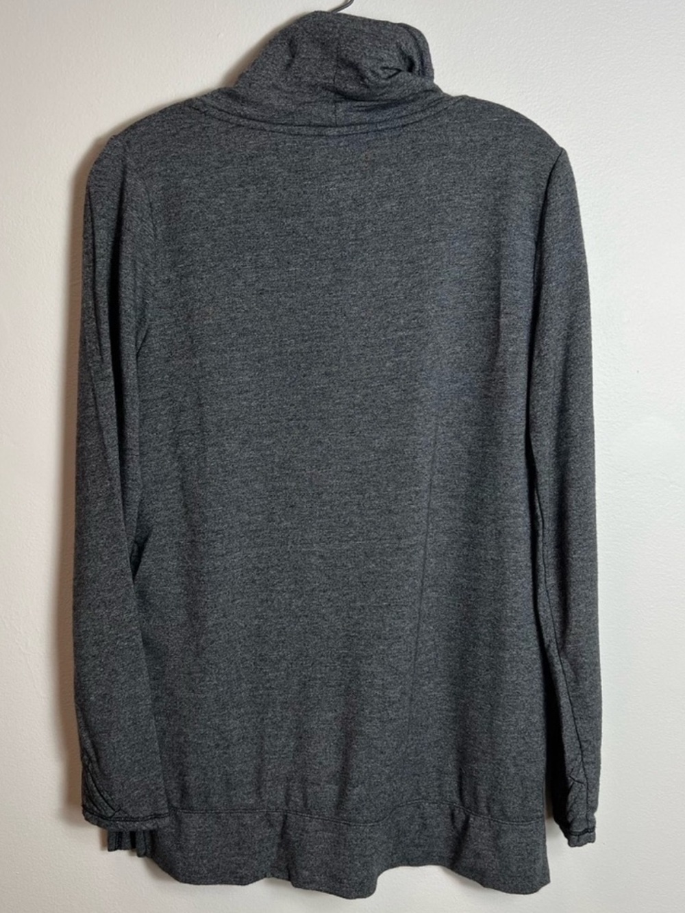Cuddl Duds ULTRACOZY Charcoal Drawstring Cowl Neck - Picture 3 of 3